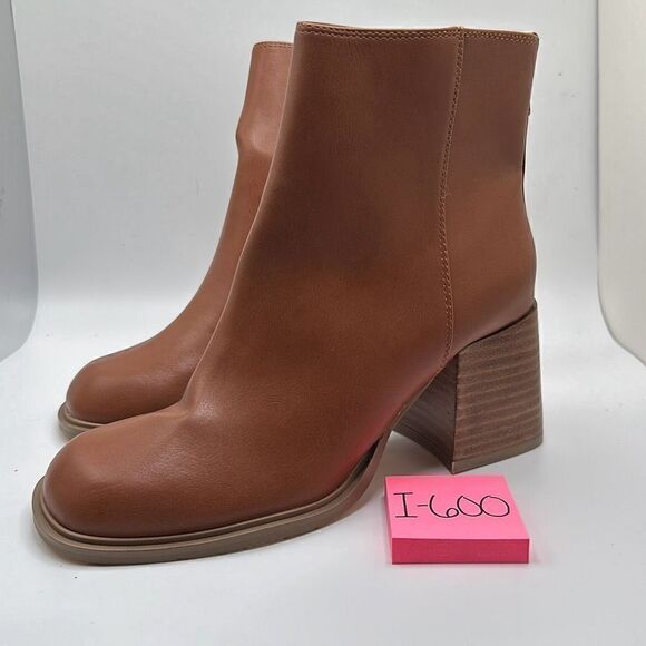 CUSHIONAIRE Women's block heel dress boot +Memory Foam 6 BROWN - Picture 3 of 7